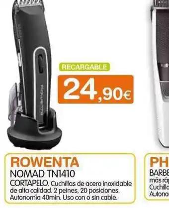 Expert Rowenta Nomad TN1410 Cortapelo oferta