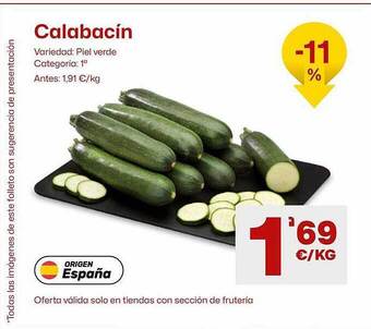 AhorraMas Calabacín oferta