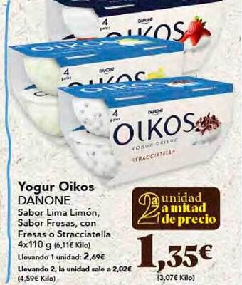 Gadis Yogur oikos danone oferta