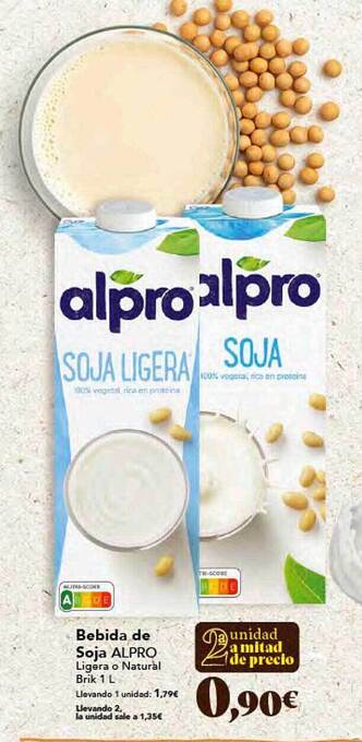 Gadis Bebida de soja alpro oferta