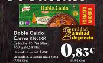 Gadis Doble caldo carne knorr oferta