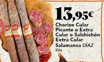 Gadis Chorizo cular picante o extra cular o salchichón extra cular salamanca díaz oferta
