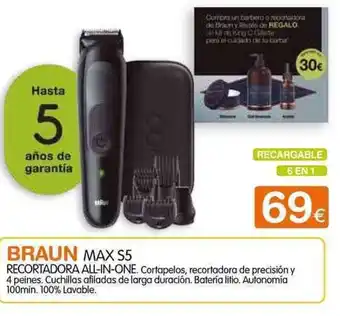 Expert Braun Max S5 Recortadora All-In-One oferta