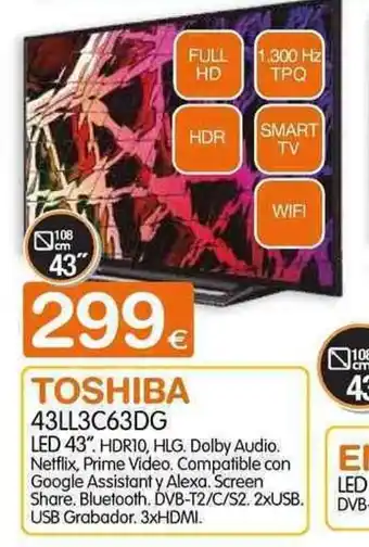 Expert Toshiba 43LL3C63DG LED 43" oferta