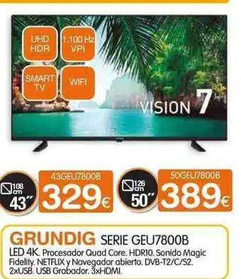 Expert Grundig Serie GEU7800B LED 4K oferta