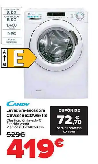 Carrefour Candy lavadorasecadora oferta