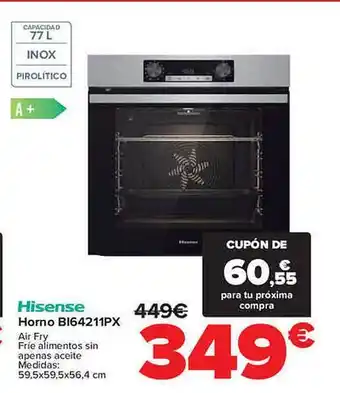 Carrefour Hisense horno oferta