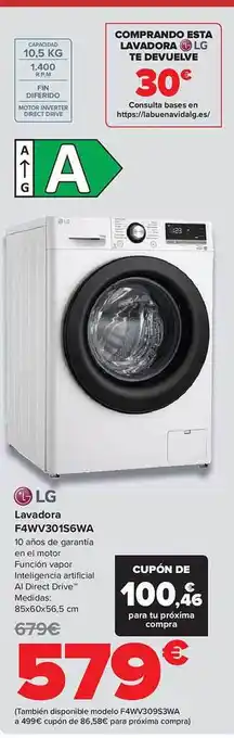 Carrefour Lg lavadora oferta