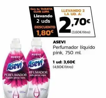 Supermercados Lupa Asevi perfumador líquido pink oferta