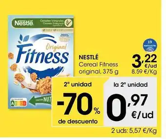Eroski Nestlé cereal fitness original oferta