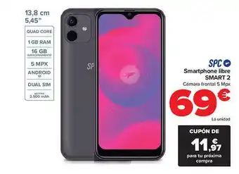 Carrefour Spc smartphone libre smart 2 oferta