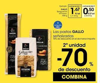 Eroski Las pastas gallo señalizadas oferta