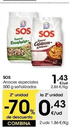 Eroski Sos arroces especiales señalizados oferta