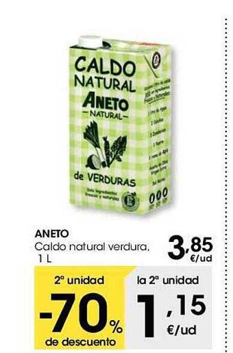 Eroski Aneto caldo natural verdura oferta
