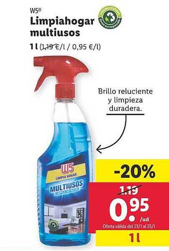 Lidl W5 limpiahogar multiusos oferta