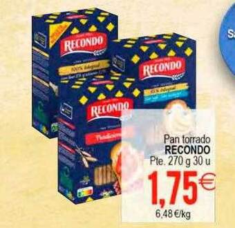 Plenus Supermercados Pan torrado recondo oferta