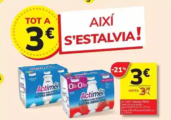 Supermercados Charter Actimel danone oferta