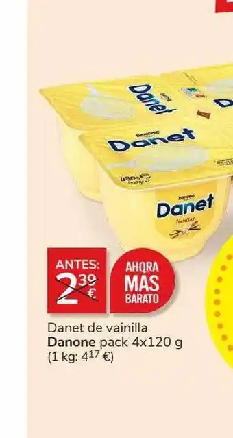 Supermercados Charter Danet de vainilla danone oferta