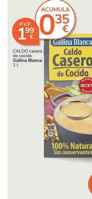 Supermercados Charter Caldo casero de cocido gallina blanca oferta