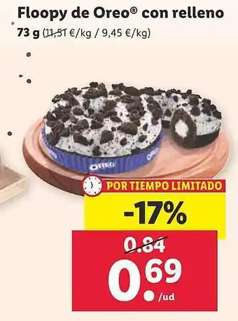 Lidl Floopy de oreo con relleno oferta