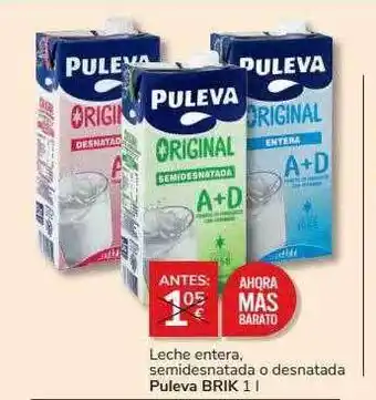 Supermercados Charter Leche entera semidesnatada o desnatada puleva oferta