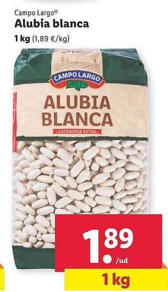 Lidl Campo largo alubia blanca oferta