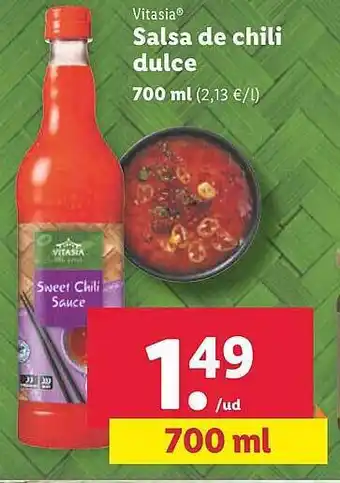 Lidl Vitasia salsa de chili dulce oferta