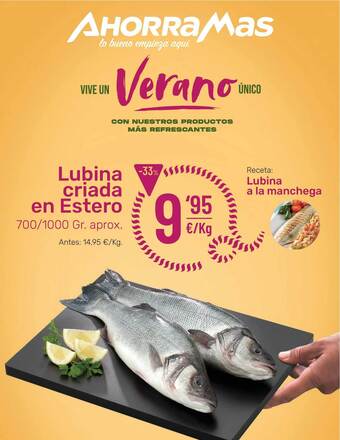AhorraMas Lubina Criada En Estero 700/1000gr oferta