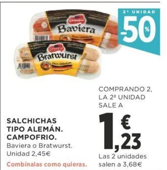 Supercor Salchichas tipo alemán, campofrio oferta