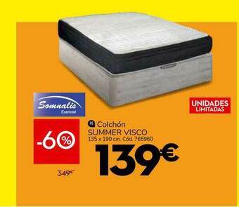 Conforama Colchón Summer Visco Sonnalis oferta