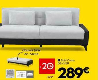 Conforama Sofá Cama Denver oferta