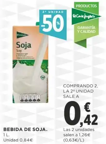 Supercor Bebida de soja oferta