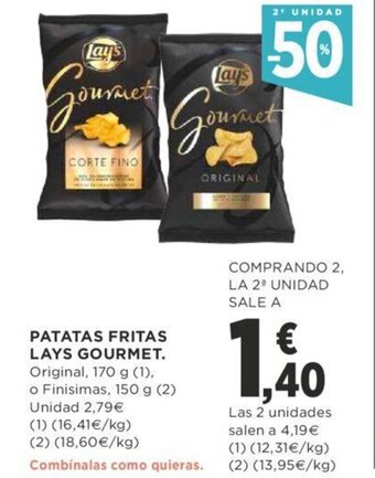 Supercor Patatas fritas lays gourmet oferta