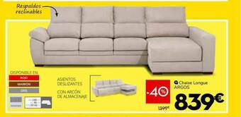 Conforama Chaise Longue Argos oferta