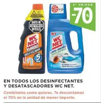 Supercor En todos los desinfectantes y desatascadores wc net oferta
