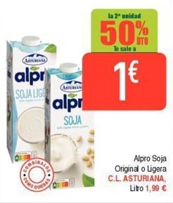 Masymas Alpro soja original o ligera C.L. asturiana oferta