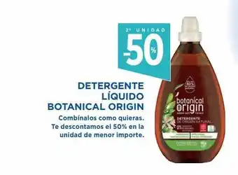 Hipercor Detergente líquido botanical origin oferta