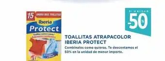 Hipercor Toallitas atrapacolor iberia protect oferta