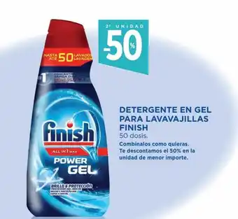 Hipercor Detergente en gel para lavavajillas finish oferta
