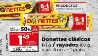 Dia Donettes Clásicos/Rayados oferta
