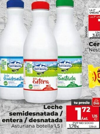 Dia Leche Semidesnatada/ Entera/ Desnatada oferta