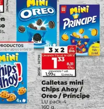 Dia Galletas Mini Chips Ahoy/ Oreo/ Principe oferta