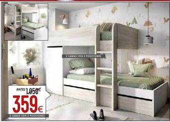 Atrapamuebles 2 camas con 2 posiciones oferta