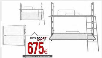 Atrapamuebles Litera doble 90 x 190 abatibles oferta
