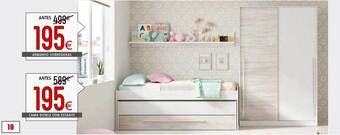Atrapamuebles Armario correderas cama doble con estante oferta