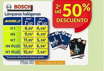 Aurgi Lámpara halógenas bosch oferta