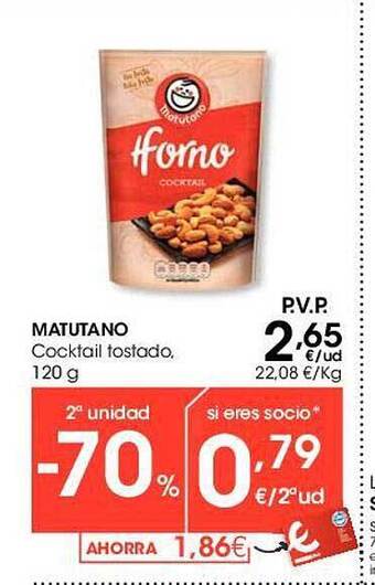 Eroski Matutano cocktail tostado oferta