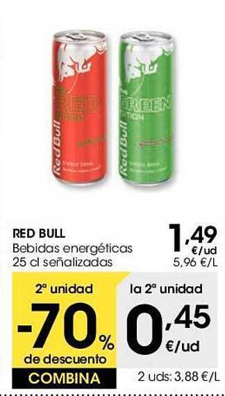 Eroski Red bull bebidas energéticas oferta