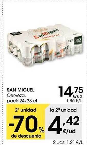 Eroski San miguel cerveza oferta