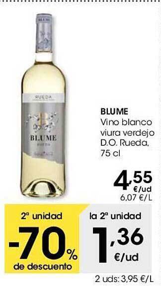 Eroski Blume vino blanco viura verdejo d.o. rueda oferta